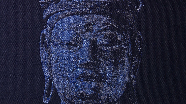 Nishijin Ruri Tsuzuku Eleven-faced Kannon Statue